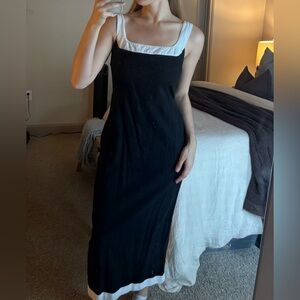 Abercrombie & Fitch Black and White Maxi Dress